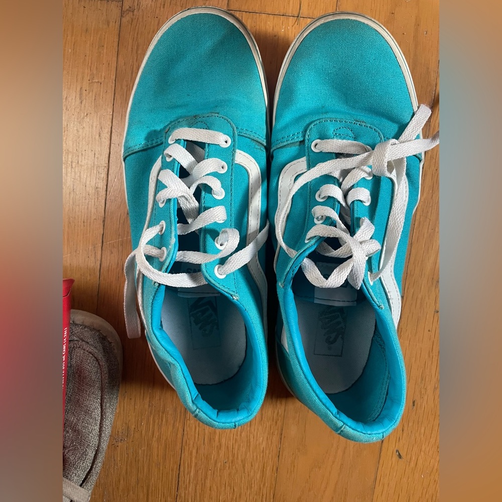 Blue vans like new